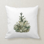 Vintage Christmas Tree Pillow Kissen<br><div class="desc">Vintage Christmas Tree Pillow</div>