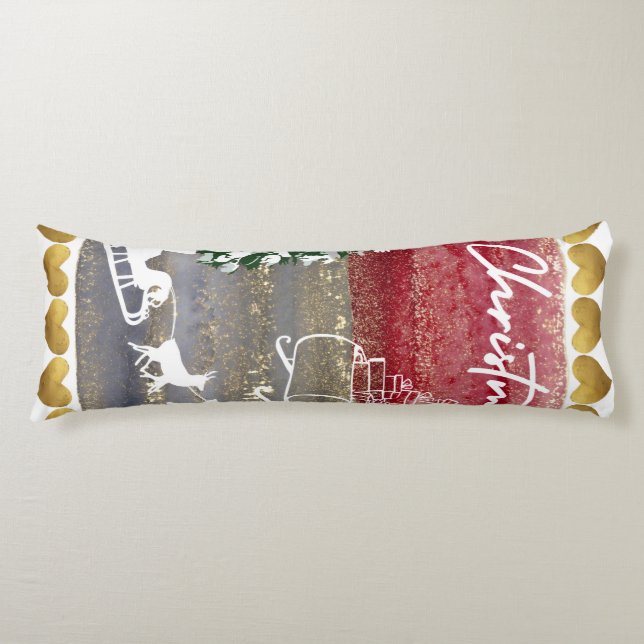 Vintage Christmas trees  Seitenschläferkissen (Vorderseite)