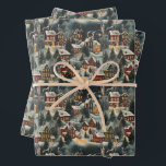 Vintage Christmas Village Wrapping Paper Geschenkpapier Set<br><div class="desc">Machen Sie Ihre Weihnachtsgeschenke mit unserem festlichen Weihnachtsverpackungspapier ganz besonders. Es ist der beste Weg,  diesen besonderen Menschen zu zeigen,  den Sie interessieren,  mit einem wunderschön verpackten Geschenk,  das sie lieben werden.</div>