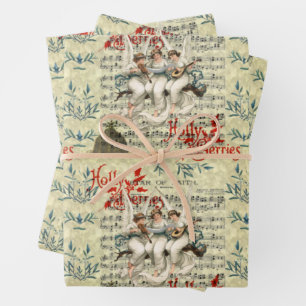 VINTAGE CHRISTMAS WRAPPING PAPIER