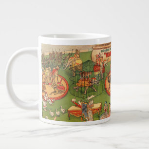 Vintage Christy Brothers Wild Animal Circus Plakat Jumbo-Tasse