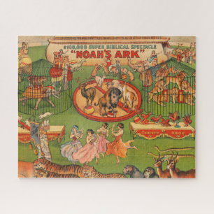 Vintage Christy Brothers Wild Animal Circus Plakat Puzzle