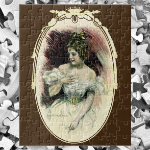 Vintage Christy Girl, Antikes Hochzeitsporträt Puzzle