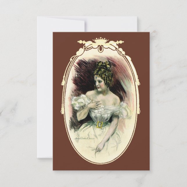 Vintage Christy Girl, Bridal-Portrait der Antike (Vorderseite)