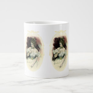 Vintage Christy Girl, Bridal-Portrait der Antike Jumbo-Tasse
