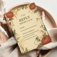 Vintage-Chrysantheme-Botanik