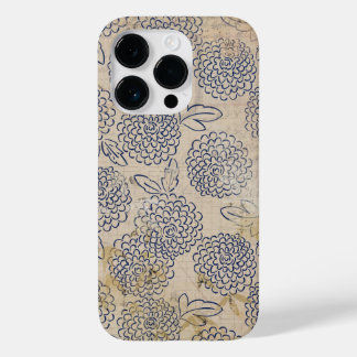 Vintage Chrysanthemum-Blume Case-Mate iPhone 14 Pro Hülle