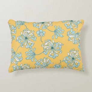 Vintage Chrysanthemum-Blume, orientalisches Muster Dekokissen