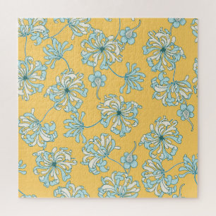 Vintage Chrysanthemum-Blume, orientalisches Muster Puzzle