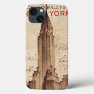 Vintage Chrysler Building in New York iPhone 13 Hülle