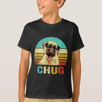 Vintage Chug Shirt Hund Sonnenuntergang
