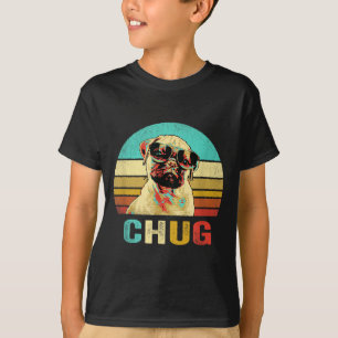Vintage Chug Shirt Hund Sonnenuntergang