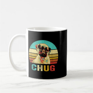 Vintage Chug Shirt Hund Sonnenuntergang Kaffeetasse