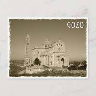 Vintage church at Gozo, Malta Postkarte