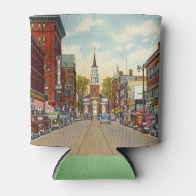 Vintage Church Street, Burlington, VT Dosenkühler (Vorderseite)