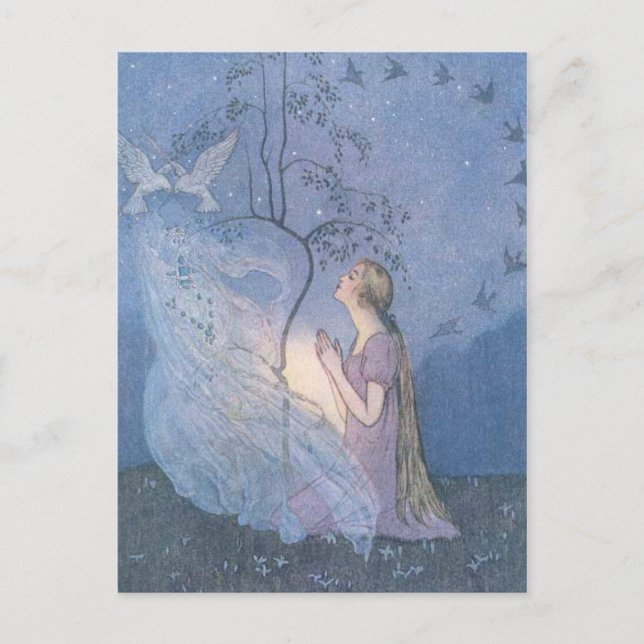 Vintage - Cinderellas Wunsch, Postkarte (Vorderseite)