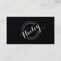Vintage Circle Briefmarke Logo Makeup Artist Black
