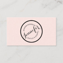 Vintage Circle Briefmarke Logo-Makeup-Künstler ros