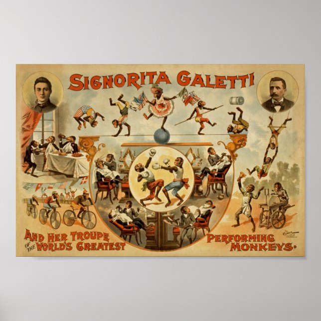 Vintage Circus Ad Poster (Vorne)