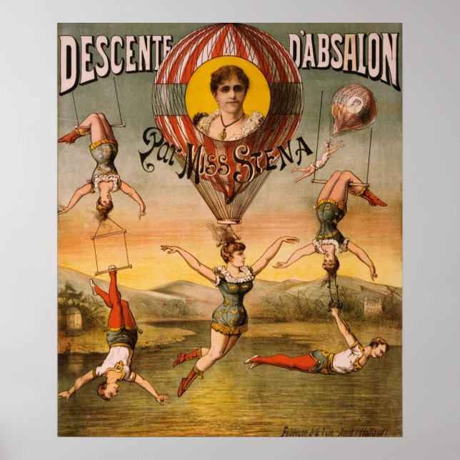 Vintage Circus Ad Poster (Vorne)