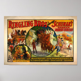 Vintage Circus Ad Poster