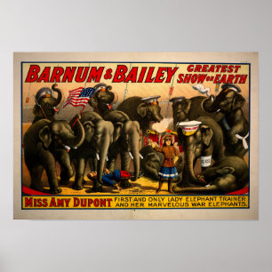 Vintage Circus Ad Poster