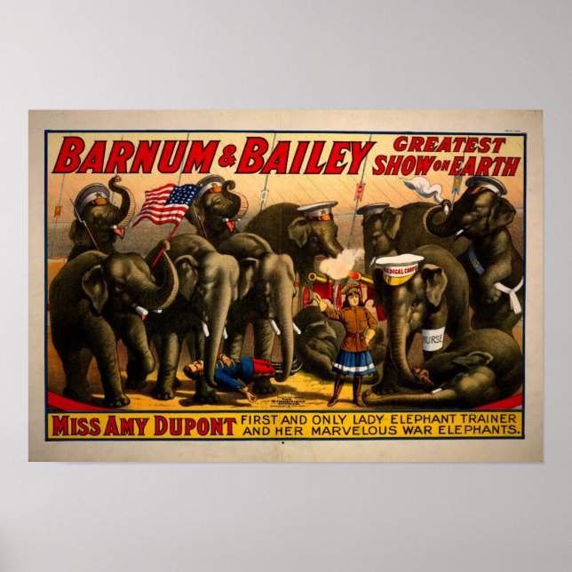 Vintage Circus Ad Poster (Vorne)