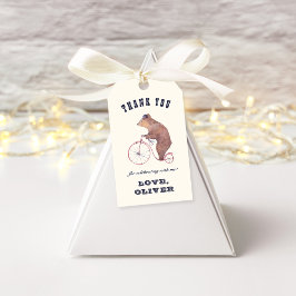 Vintage Circus Geburtstags-Liebesmarken Geschenkanhänger