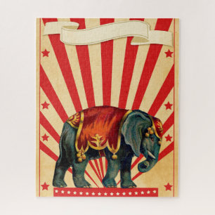 Vintage Circus Illustration Art Puzzle