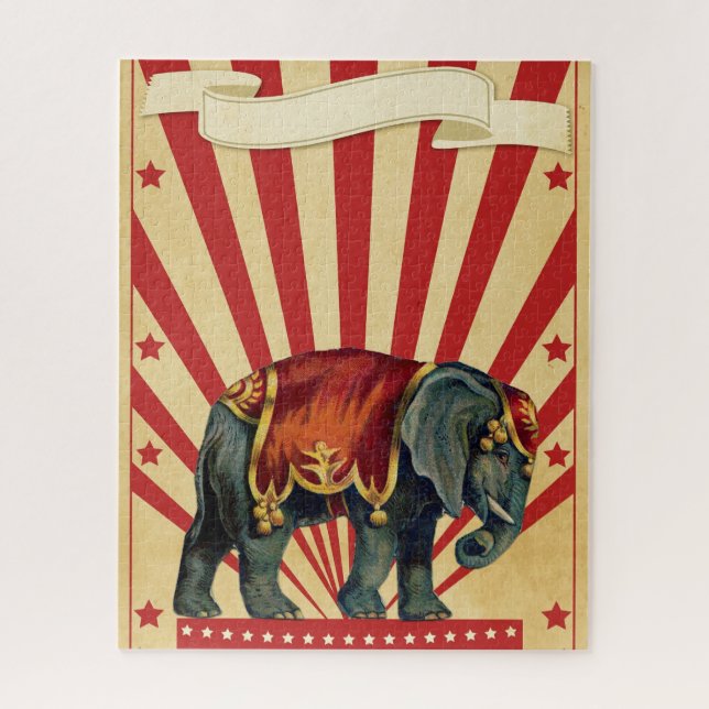 Vintage Circus Illustration Art Puzzle (Vertikal)