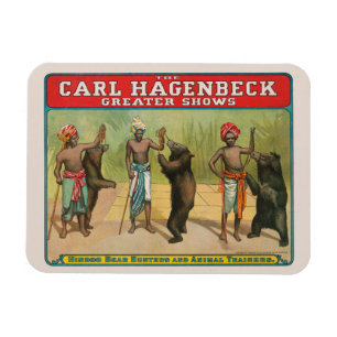 Vintage-Circusposter von Carl Hagenbeck Magnet