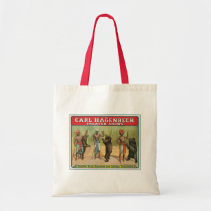 Vintage-Circusposter von Carl Hagenbeck Tragetasche