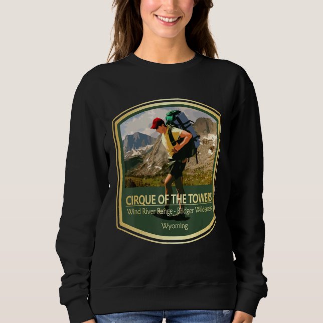 Vintage Cirque Of The Towers (PF) Sweatshirt (Vorderseite)