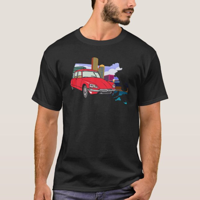 Vintage Citroen DS 19 Der Hecht T-Shirt (Vorderseite)