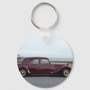 Vintage Citroen-Zugkraft Avant Schlüsselanhänger