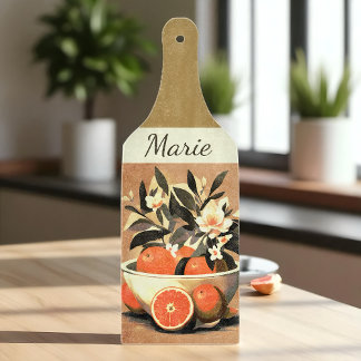 Vintage Citrus Blossom Küche Schneidebrett