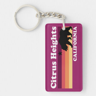 Vintage Citrus Höhen Kalifornien Schlüsselanhänger