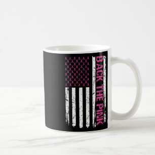 Vintage Ck Die amerikanische Pink Flagge Brustkreb Kaffeetasse