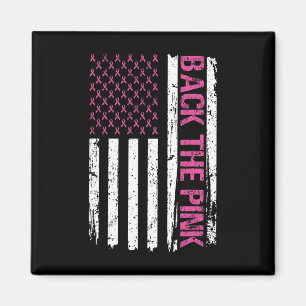 Vintage Ck Die Pinke Amerikanische Flagge Brustkre Magnet