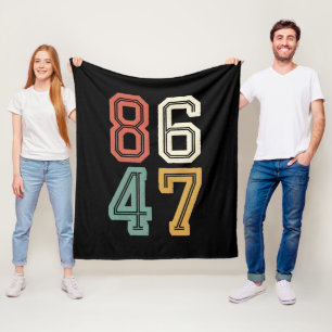 Vintage Classic 86 47 Anti Trump 2024 Absetzen Fleecedecke