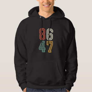 Vintage Classic 86 47 Anti Trump 2024 Absetzen  Hoodie