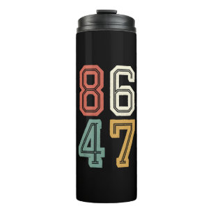 Vintage Classic 86 47 Anti Trump 2024 Absetzen Thermosbecher
