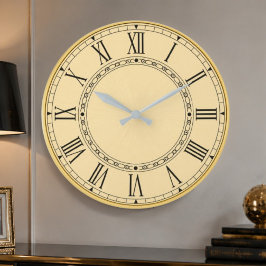 Vintage Classic Antique Gold Große Wanduhr