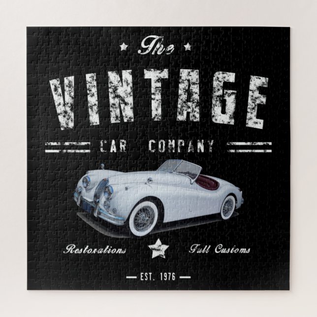 Vintage Classic Car Company Puzzle (Vertikal)