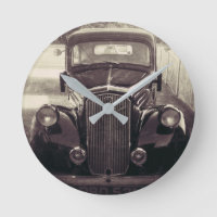 VINTAGE CLASSIC CAR WALL CLOCK
