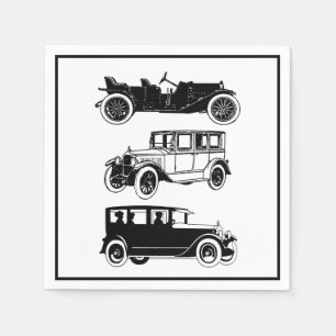 Vintage Classic Cars Antique Automobile Retro bb Serviette