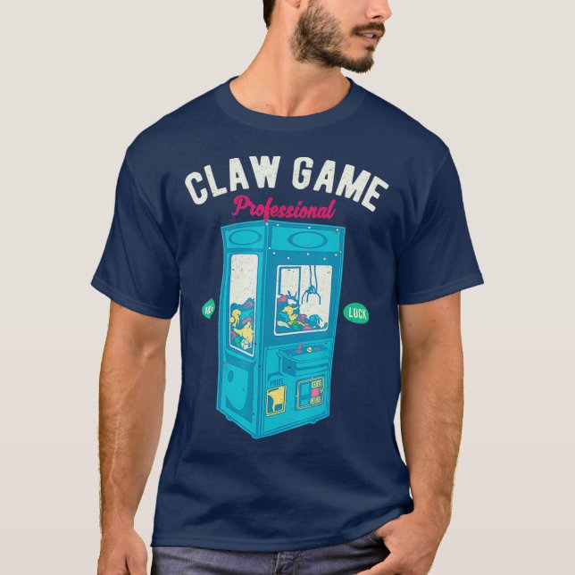 Vintage Classic Claw Game Arcade Professional T-Shirt (Vorderseite)