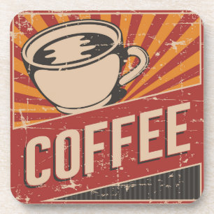 Vintage Classic Coffee Morgen Getränkeuntersetzer