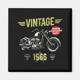 Vintage Classic Geboren 1966 60. Design Magnet