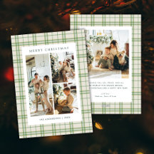 Vintage Classic Sage Karo 4 Foto Weihnachten